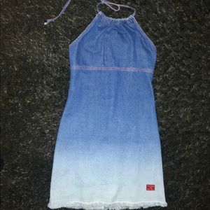 Midi denim dress